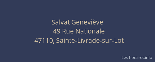 Salvat Genevi&egrave;ve
