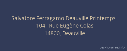 Salvatore Ferragamo Deauville Printemps