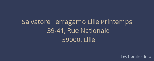 Salvatore Ferragamo Lille Printemps