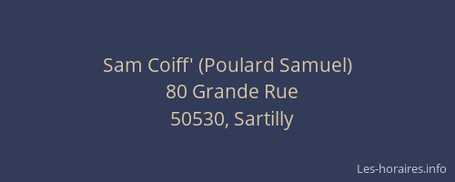 Sam Coiff' (Poulard Samuel)