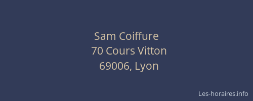 Sam Coiffure