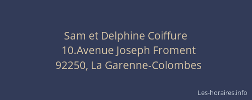 Sam et Delphine Coiffure