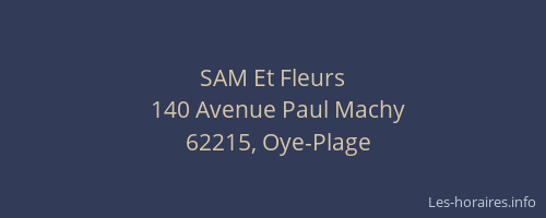 SAM Et Fleurs