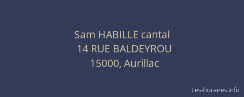 Sam HABILLE cantal