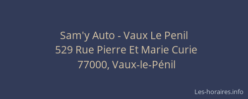 Sam'y Auto - Vaux Le Penil