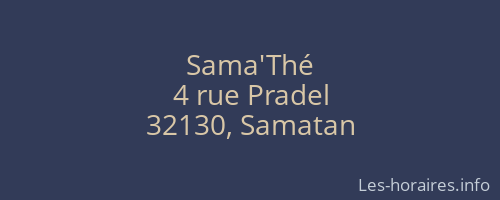Sama'Thé