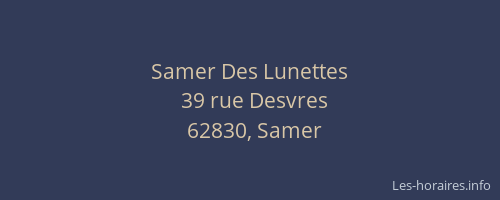 Samer Des Lunettes
