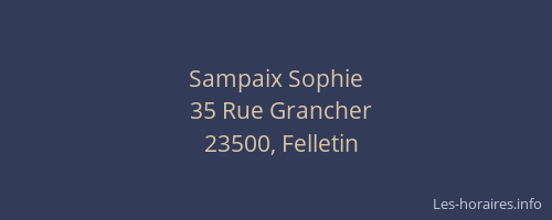 Sampaix Sophie