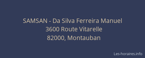 SAMSAN - Da Silva Ferreira Manuel