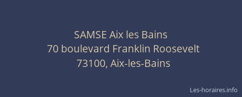 SAMSE Aix les Bains