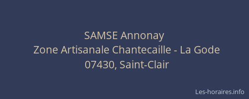 SAMSE Annonay
