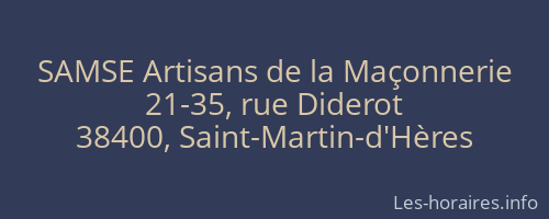 SAMSE Artisans de la Maçonnerie