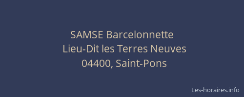 SAMSE Barcelonnette