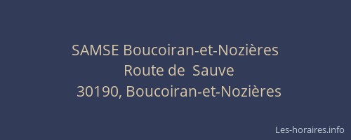 SAMSE Boucoiran-et-Nozi&egrave;res