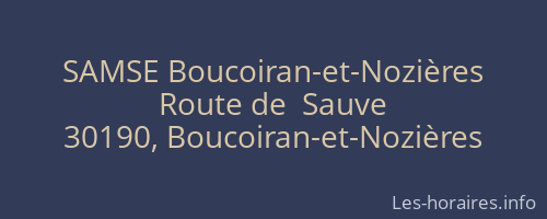 SAMSE Boucoiran-et-Nozières