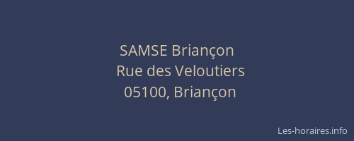 SAMSE Briançon