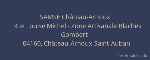 SAMSE Château-Arnoux