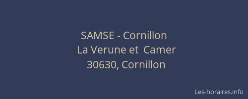 SAMSE - Cornillon