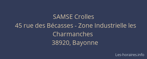 SAMSE Crolles