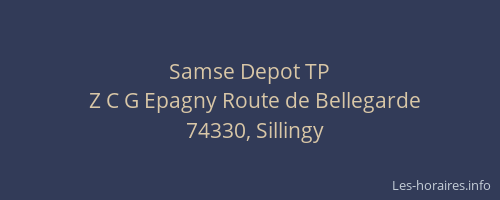Samse Depot TP