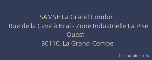 SAMSE La Grand Combe