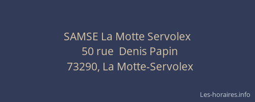 SAMSE La Motte Servolex