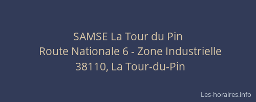 SAMSE La Tour du Pin