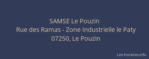 SAMSE Le Pouzin
