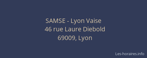SAMSE - Lyon Vaise