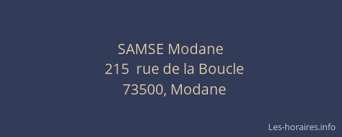 SAMSE Modane
