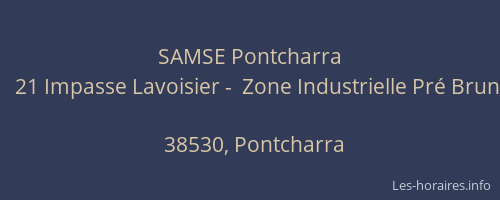 SAMSE Pontcharra