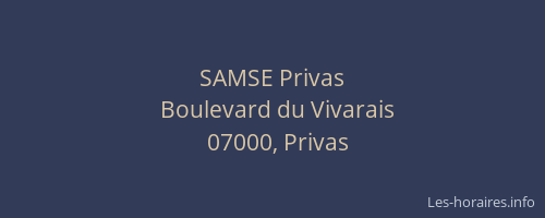 SAMSE Privas