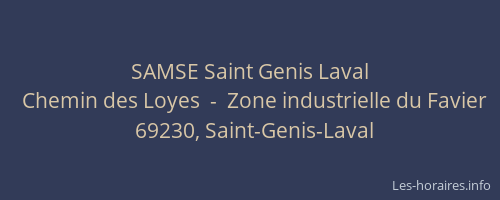 SAMSE Saint Genis Laval