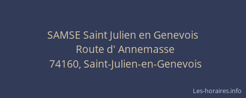 SAMSE Saint Julien en Genevois