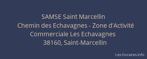 SAMSE Saint Marcellin