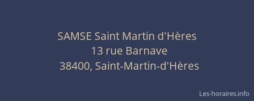 SAMSE Saint Martin d'Hères