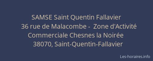 SAMSE Saint Quentin Fallavier