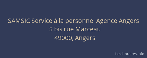 SAMSIC Service à la personne  Agence Angers