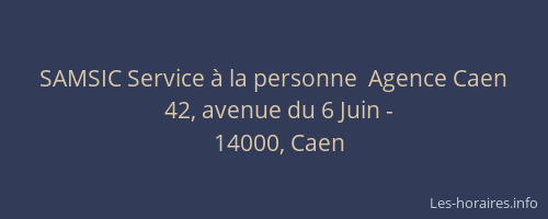 SAMSIC Service à la personne  Agence Caen