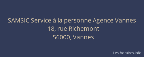 SAMSIC Service à la personne Agence Vannes