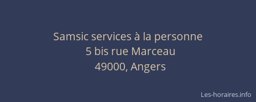 Samsic services à la personne