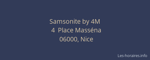 Samsonite by 4M