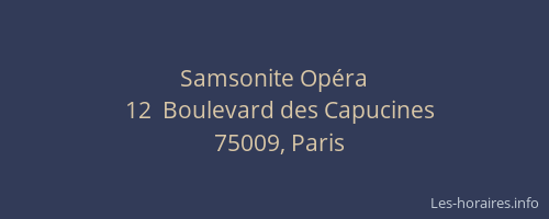 Samsonite Opéra
