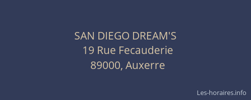 SAN DIEGO DREAM'S