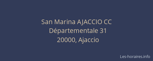 San Marina AJACCIO CC