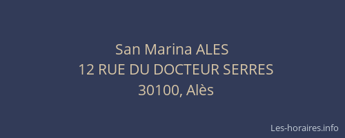 San Marina ALES