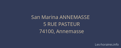 San Marina ANNEMASSE