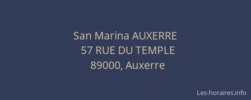 San Marina AUXERRE