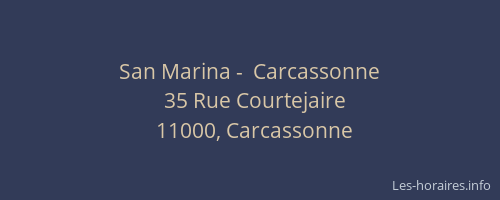 San Marina -  Carcassonne