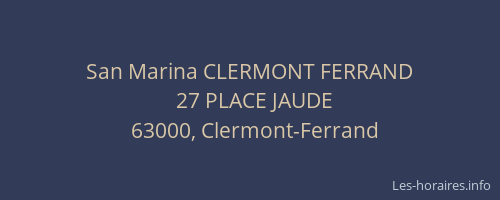 San Marina CLERMONT FERRAND